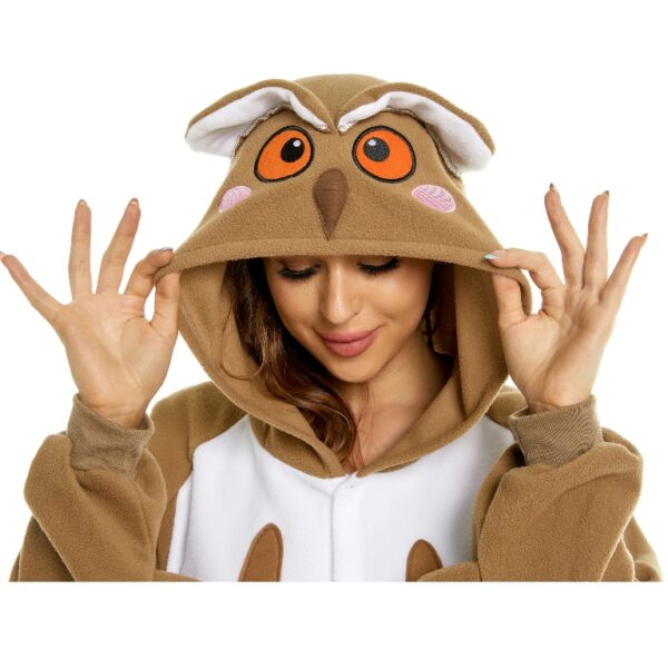 COSTU-01 Owl Halloween Costume Onesie For Adult-1