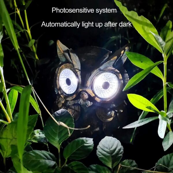 Owl Solar Light Lamp for Garden