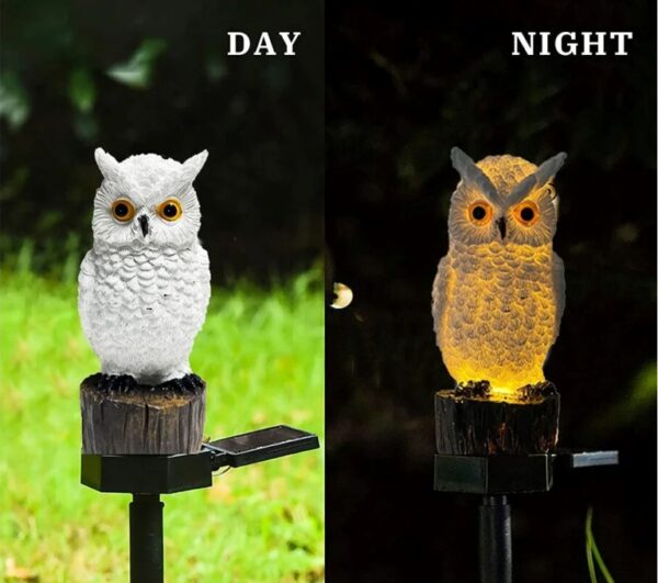 Garden Solar Light Owl Lamp