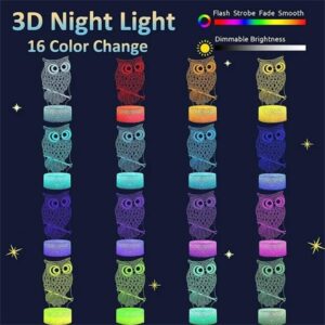 Owl 3D Nightlight Desk Lamp