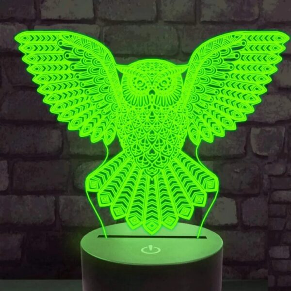 7 Color 3D Owl Night Light