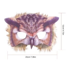 MASK-02 Stuffed Owl Face Mask-SIZE