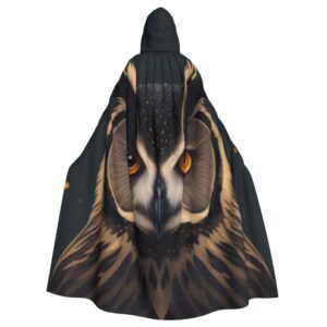 MASK-05 Owl Hooded Cloak Halloween Cosplay Costume