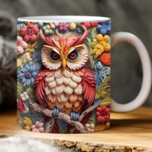 Owl 3D Painting Mug