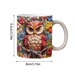 Owl 3D Painting Mug