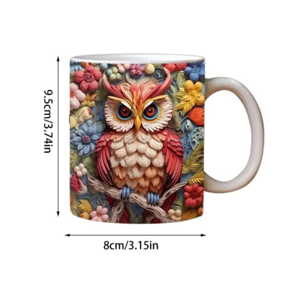 Owl 3D Painting Mug