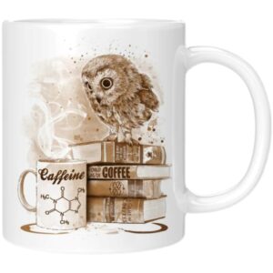 Coffee Book and Owl Coffee Mug