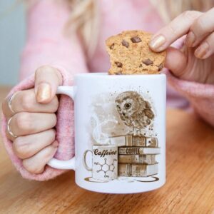 Coffee Book and Owl Coffee Mug