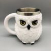 Stainless Steel Creative 3D Coffee Owl Mug