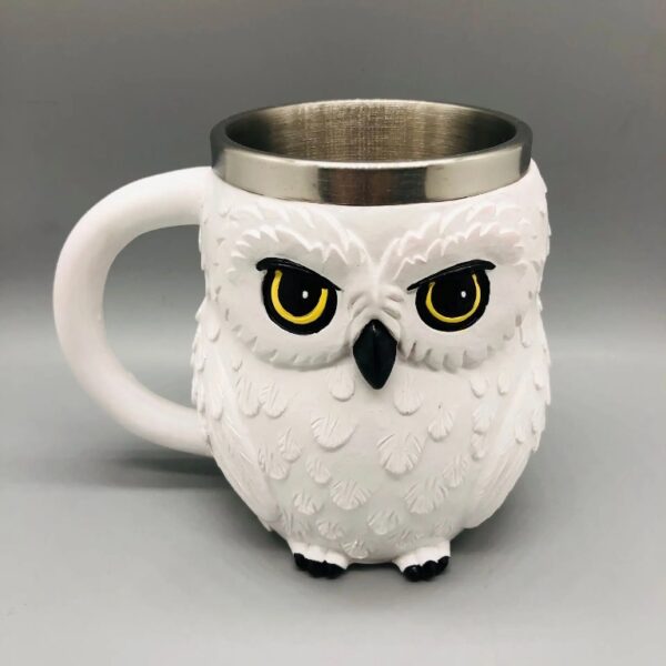 Stainless Steel Creative 3D Coffee Owl Mug