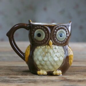 Owl Shape Ceramic Mug for Breakfast