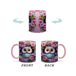 3D Printing Owl Coffee Mug for Friend Bestie