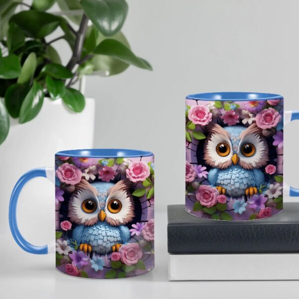 3D Printing Owl Coffee Mug for Friend Bestie