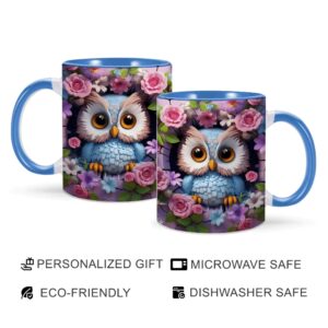 3D Printing Owl Coffee Mug for Friend Bestie