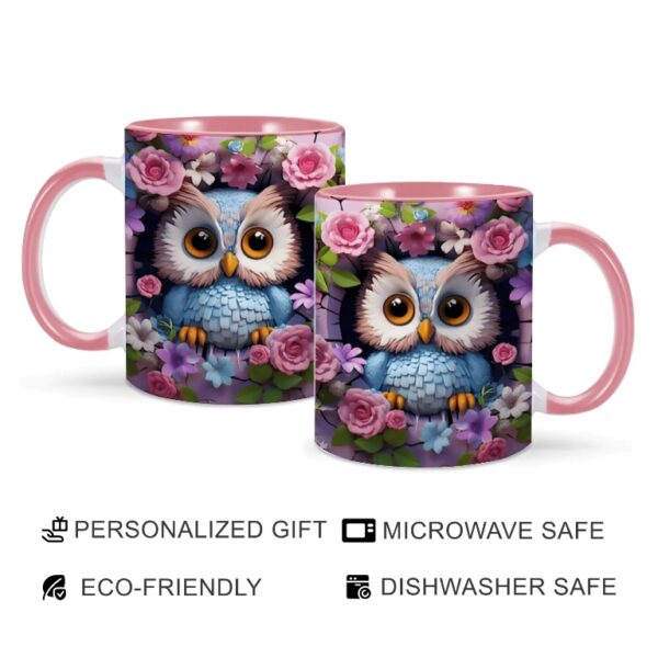 3D Printing Owl Coffee Mug for Friend Bestie