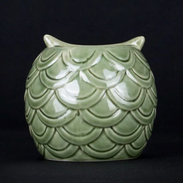 Green Owl Hawaiian Tiki Mug