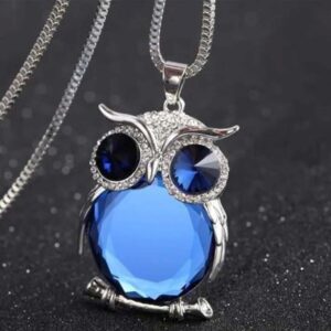 NECK-01 Cute Owl Pendant Necklace for Women-MAINTEN