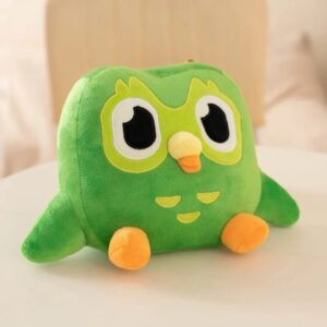 Green Duolingo Owl Plush Toy