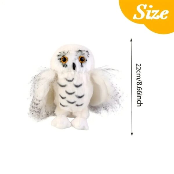 20cm Cute Snowy Owl Stuffed Animal Plush-SIZE