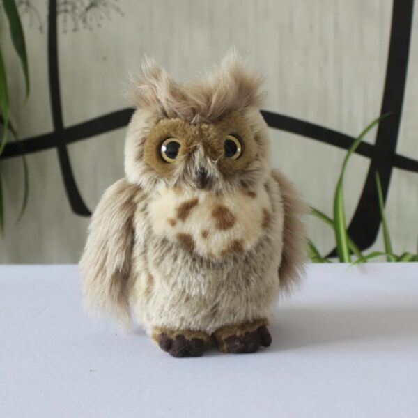 Lifelike Brown Owl Plushie