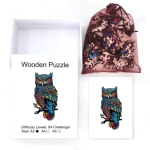 D Owl Wooden Puzzle