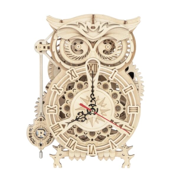 3D Wooden Owl Clock Puzzle