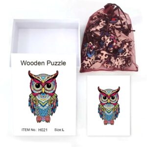 Wooden Owl Puzzle Adult Stress Relief Toy