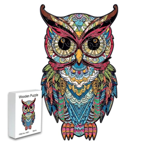 Wooden Owl Puzzle Adult Stress Relief Toy