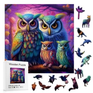 Halloween Owl Wooden Puzzle