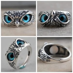 Multicolor Owl Eyes Ring