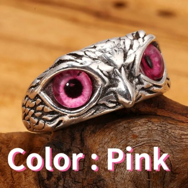 Multicolor Owl Eyes Ring