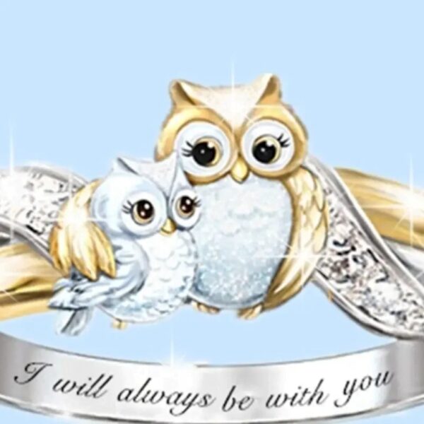 I Will Always Be with You Owl Ring