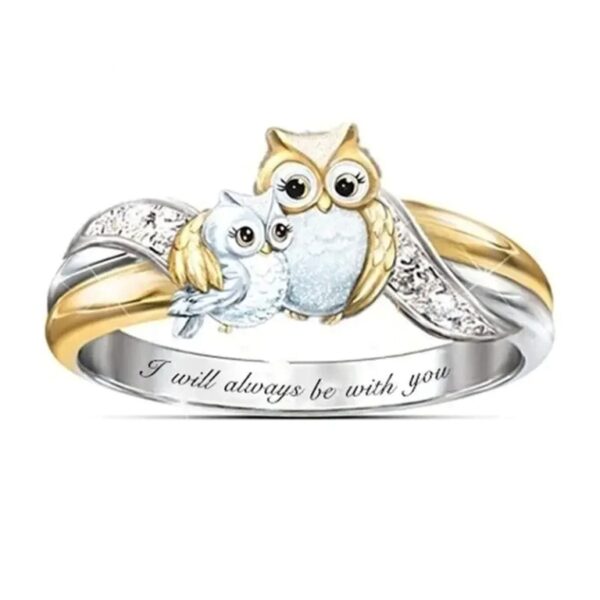 I Will Always Be with You Owl Ring