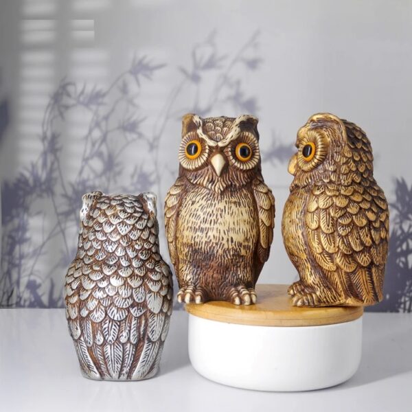 Garden Decor Realistic Owl Statue