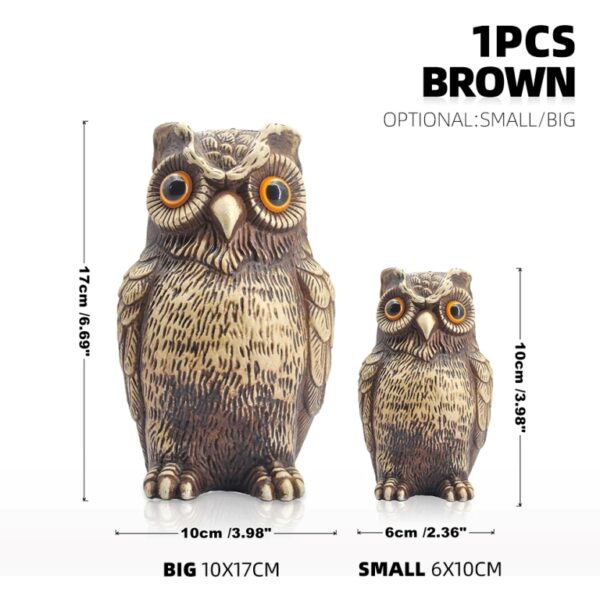 Garden Decor Realistic Owl Statue