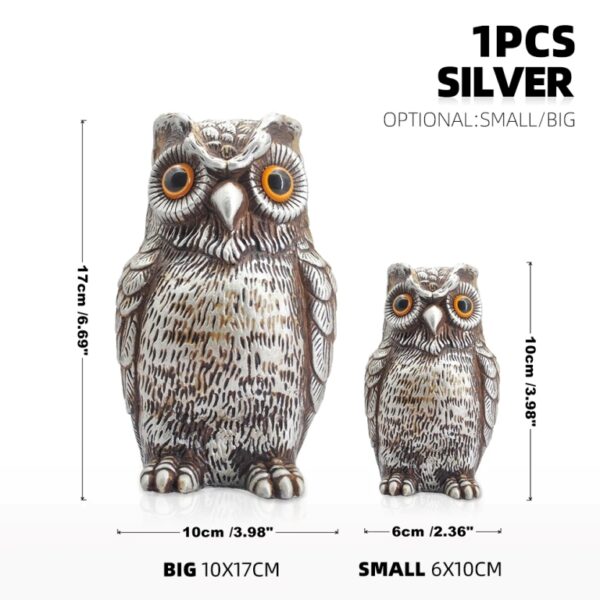 Garden Decor Realistic Owl Statue