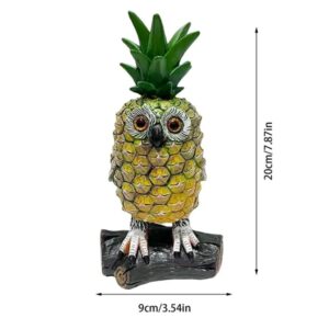 Pineapple Owl Statue 20cm