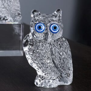 Crystal Cute Owl Glass Statue