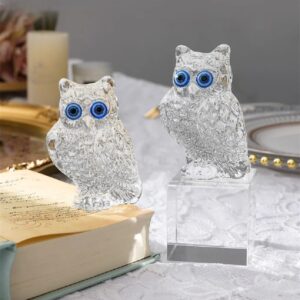 Crystal Cute Owl Glass Statue