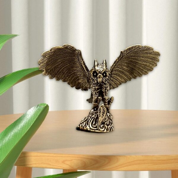 Owl Statue for Bookshelf Living Room